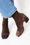 Victoria – Botine Cu Toc Pătrat