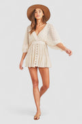 Mira – Rochie mini retro cu aspect dantelat