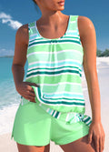 Narcisa – Set Tankini Relaxat cu Dungi