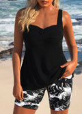 Ecaterina – Tankini cu pantaloni scurți cu flori