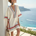 Loredana – Rochie Caftan tricoloră