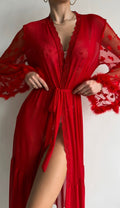 Ilinca – Kimono din dantelă transparentă