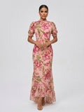 Zorina – Rochie cu imprimeu floral și croială romantică