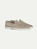 Loafer Clasic Din Suede Gri Deschis