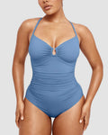 Magdalena – Costum de baie modelator cu decupaj U-Ring
