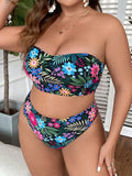 Lavinia – Set Bikini Tropical pentru Mărimi Mari