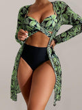 Carmen – Set bikini tropical 3 piese
