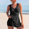 Grațiela – Rochie de baie Tankini cu pliuri