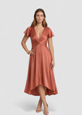 Ruxandra – Rochie midi cu detaliu sub formă de nod