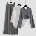 Tina – Set de Damă 3 Piese Confortabil din Material Moale cu Mâneci Lungi