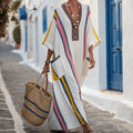 Corina – Rochie Caftan raie joyeuse
