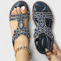 Marina – Sandale boho cu barete împletite