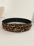 Florica – Curea cu imprimeu leopard asimetric