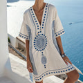 Oana – Rochie Caftan roză de Santorini