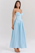 Isabela – Rochie maxi cu drapaj delicat