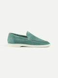 Loafer Clasic din Suede Albastru Apple
